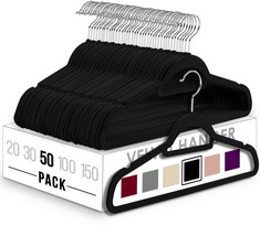 PALLET OF ASSORTED ITEMS TO INCLUDE UTOPIA PACK OF 50 VELVET HANGERS: LOCATION - FRONT FLOOR(COLLECTION OR OPTIONAL DELIVERY AVAILABLE)