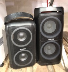 2 X W-KING MUSIC SPEAKERS :: LOCATION - B RACK(COLLECTION OR OPTIONAL DELIVERY AVAILABLE)