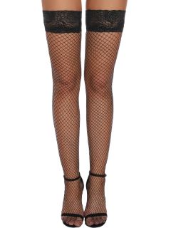 QTY OF ASSORTED CLOTHES TO INCLUDE  EVELIFE FISHNET HOLD UP STOCKINGS FOR WOMEN LACE THIGH BANDS ANTI-SKID SILICONE SILK STOCKING HIGH STOCKING (BLACK, ONE SIZE) - TOTAL RRP £200: LOCATION - F