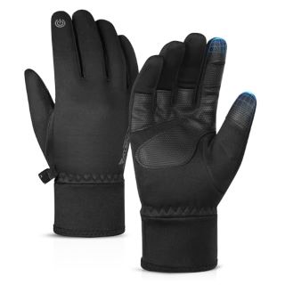 4 X ATERCEL WINTER GLOVES,WATERPROOF THERMAL GLOVES FOR MEN AND WOMEN CYCLING GLOVES FOR COLD WEATHER RUNNING DRIVING HIKING SKIING DOG WALKING OUTDOOR WORK DRIVING BIKE RUNNING S: LOCATION - F