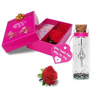 QTY OF ASSORTED ITEMS TO INCLUDE ROMANTIC MESSAGE CARD IN A BOTTLE FOR HER RRP £160: LOCATION - A