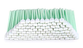 10 X 100 PIECES CLEANING SPONGE LONG STERILE FOR INKJET PRINT HEAD CLEANER, CAMERA, LENS CLEANING, OPTICAL EQUIPMENT, GREEN - TOTAL RRP £133: LOCATION - G