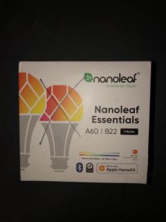 QTY OF ASSORTED ITEMS TO INCLUDE NANOLEAF ESSENTIALS A60/B22 SMART LIGHT BULBS 3PCS RRP £330 : LOCATION - G