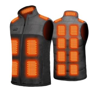 9 X AVARMORA HEATED GILET HEATED VEST USB ELECTRIC HEATING JACKET WITH 3 TEMPERATURE LEVELS 15 HEAT ZONES HEATED BODY WARMER HEATED WAISTCOAT FOR MEN WOMEN OUTDOOR SKIING RIDING FISHING - TOTAL RRP £