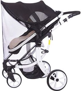 15 X KYOWOLL BABY STROLLER SUN COVER - UNIVERSAL PRAM BUGGY SUN SHADE AND BLACKOUT BLIND, PUSHCHAIR SUN PROTECTION, AWNING ANTI-UV UMBRELLA, STOPS 99% OF THE SUN'S RAYS UPF50+ (UPGRADED WITH MOSQUITO