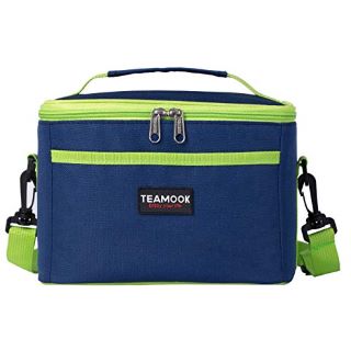 25 X 5L INSULATED LUNCH BAG FOR ADULTS AND KIDS-BLUE & GREEN  RRP £187: LOCATION - A