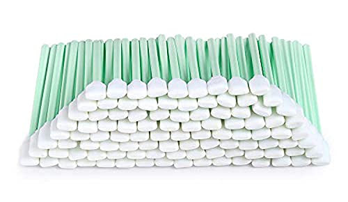 21 X 100 PIECES CLEANING SPONGE LONG STERILE FOR INKJET PRINT HEAD CLEANER, CAMERA, LENS CLEANING, OPTICAL EQUIPMENT, GREEN - TOTAL RRP £280: LOCATION - I