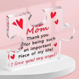 24 X GIFTS FOR MUM, MUM PUZZLE-SHAPED ACRYLIC PLAQUES GIFTS FOR MOTHER, MUM BIRTHDAY GIFTS, FOR MOTHER FROM DAUGHTER SON - TOTAL RRP £120: LOCATION - I