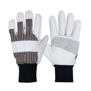20 X GSG MENS DURABLE COWHIDE LEATHER GARDENING GLOVES BREATHABLE THORNPROOF HEAVY DUTY MULTI-USE WORK GLOVES WHITE MEDIUM - TOTAL RRP £133: LOCATION - I