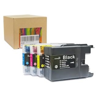 13 X AOJ LC1280XL INK CARTRIDGE COMPATIBLE WITH BROTHER MFC-J5910DW, MFC-J6510DW, MFC-J6710DW, MFC-J6910DW PRINTER, BLACK/C/M/Y-4 PACK - TOTAL RRP £195: LOCATION - A