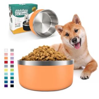 11 X STAINLESS PET BOWLS RRP £160 : LOCATION - J