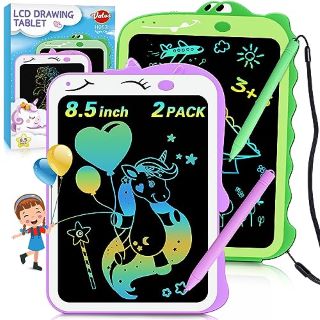 24 X VATOS LCD WRITING TABLET DOODLE BOARD,2 PACKS 8.5 INCH UNICORN + DINOSAUR DRAWING PAD,ELECTRONIC DRAWING TABLET TRAVEL GIFTS FOR KIDS AGES 3 4 5 6 7 8 YEAR OLD GIRLS BOYS - TOTAL RRP £235: LOCAT
