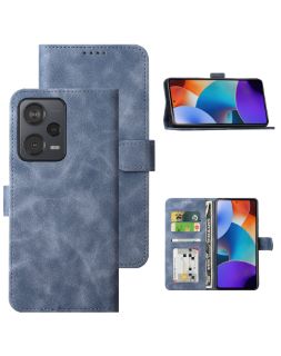 15 X EASTCOO FLIP WALLET CASE FOR XIAOMI REDMI NOTE 12 PRO+ 5G, [PU LEATHER+TPU BUMPER] [3 CARD SLOTS][MAGNETIC CLOSURE] SHOCKPROOF PROTECTIVE CASE COVER WITH KICKSTAND, GRAY BLUE - TOTAL RRP £147: L