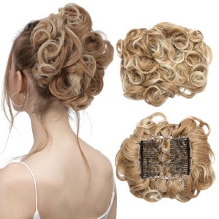 QTY OF ASSORTED ITEMS TO INCLUDE BLONDE BUN HAIR PIECE RRP £346: LOCATION - K