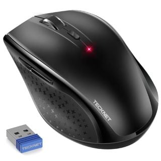 10 X TECKNET WIRELESS MOUSE, 2.4G WIRELESS SILENT MOUSE, 4800 DPI OPTICAL COMPUTER MOUSE WITH 6 ADJUSTABLE DPI, 30 MONTHS BATTERY LIFE, ERGONOMIC SILENT CLICK USB CORDLESS MOUSE FOR LAPTOP PC COMPUTE