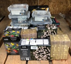 QTY OF ASSORTED LIGHTS TO INCLUDE DINOSAUR STRING LIGHTS: LOCATION - RACK
