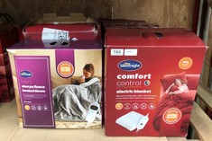 QTY OF HEATED BLANKETS TO INCLUDE COMFORT CONTROL ELECTRIC BLANKET: LOCATION - RACK