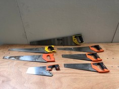 QUANTITY OF ASSORTED WOOD SAWS