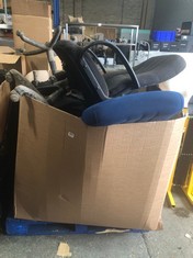 PALLET OF ASSORTED ITEMS TO INC OFFICE CHAIRS
