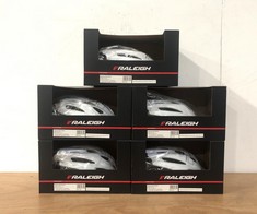 5 X RALEIGH MISSION EVO CYCLING HELMETS SIZE 58-61CM