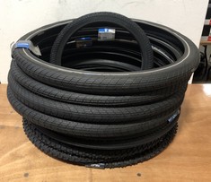 QUANTITY OF ASSORTED CYCLE TYRES TO INCLUDE SCHWALBE MOUNTAINX SIZE 57-559 26X2.25