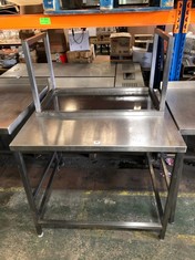 STAINLESS STEEL COUNTER TO INC SMALL STAINLESS STEEL TABLE6+