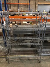2 X STAINLESS STEEL RACKING