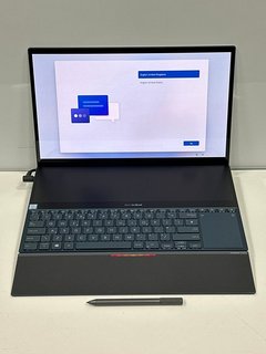 ASUS ZENBOOK DUO UX581GV 1 TB LAPTOP IN BLACK. (WITH MAINS CHARGER UNIT). INTEL CORE I9-9980HK CPU @ 2.40GHZ, 32.0 GB RAM, 14.0" SCREEN, NVIDIA GEFORCE RTX 2060 [JPTM111672]