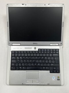 DELL INSPIRON 640M LAPTOP IN SILVER/WHITE: MODEL NO PP19L (UNIT ONLY, STORAGE & BATTERY REMOVED, SPARES & REPAIRS). 14.1" SCREEN [JPTM111583]