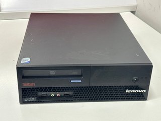 LENOVO THINK CENTRE PC IN BLACK. (UNIT ONLY, INTERNAL STORAGE REMOVED. SPARES & REPAIRS). [JPTM111859]