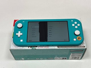 NINTENDO SWITCH LITE ANIMAL CROSSING NEW HORIZONS EDITION 32 GB GAMES CONSOLE IN TURQUOISE: MODEL NO HDH-001 (WITH BOX & ALL ACCESSORIES) [JPTM112461]