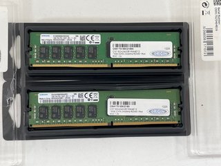 SAMSUNG 2X 16GB DDR4 2400MHZ RAM: MODEL NO M393A2K40BB1-CRC0Q (UNIT ONLY) [JPTM112588]