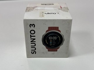 SUUNTO 3 SPORT WATCH IN GRANITE RED: MODEL NO 0W175 (WITH BOX & CHARGER CABLE) [JPTM111647]