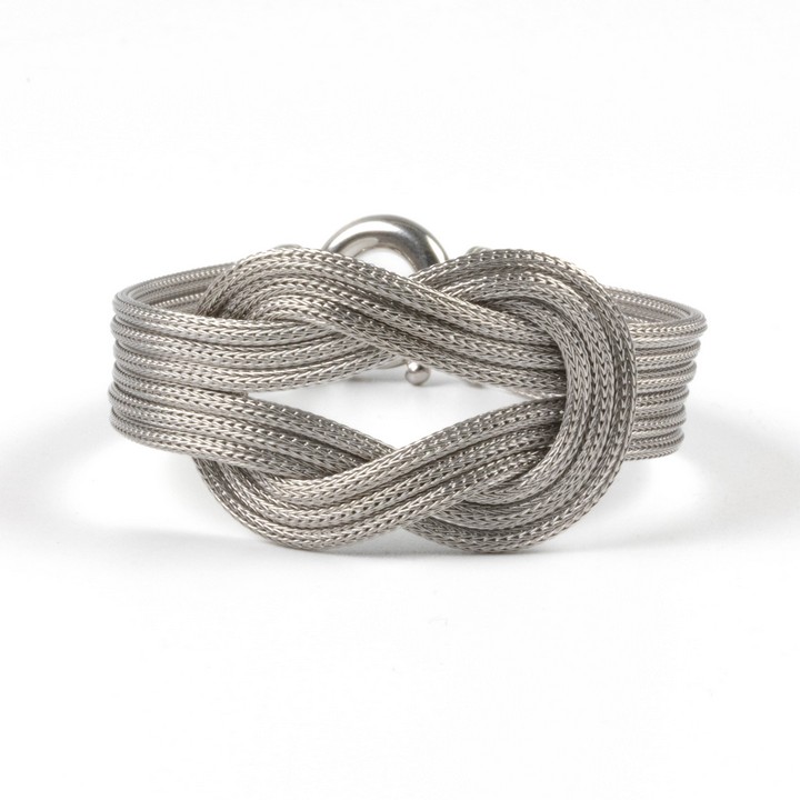 Silver Knot Bracelet, 19cm, 20.7g