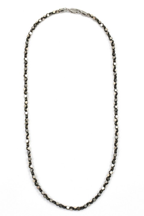 Silver Black Mirror Chain, 40cm, 8.2g