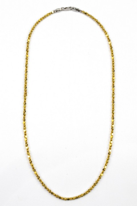 Silver Yellow Gold Plated Chain, 45cm, 9.9g