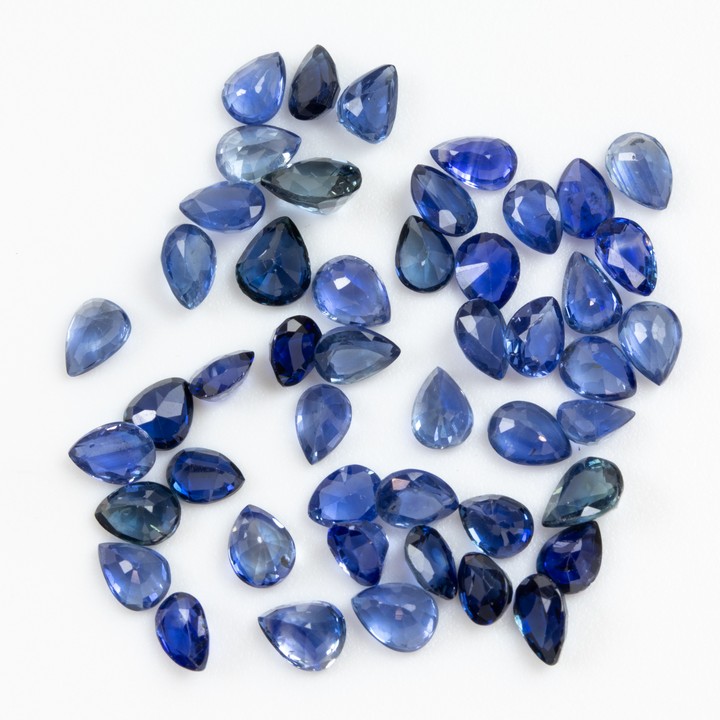 9.21ct Sapphire Faceted Pear-cut Parcel of Gemstones, 4x3mm.  Auction Guide: £150-£200