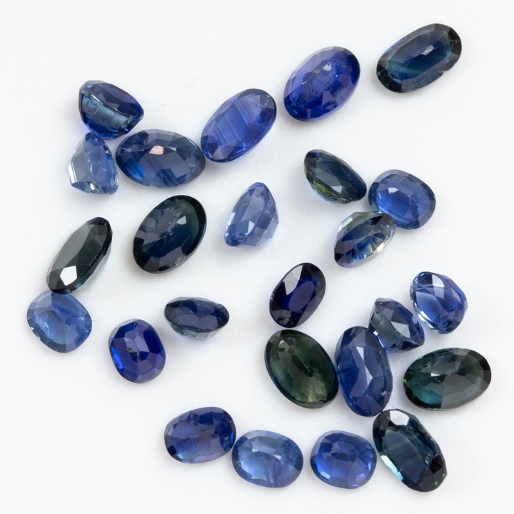 13.07ct Sapphire Faceted Oval-cut Parcel of Gemstones, mixed.  Auction Guide: £150-£200