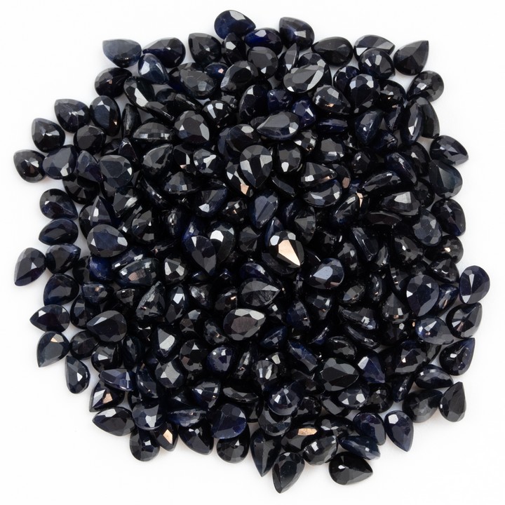73.35ct Sapphire Faceted Pear-cut Parcel of Gemstones, 4x3mm.  Auction Guide: £100-£150