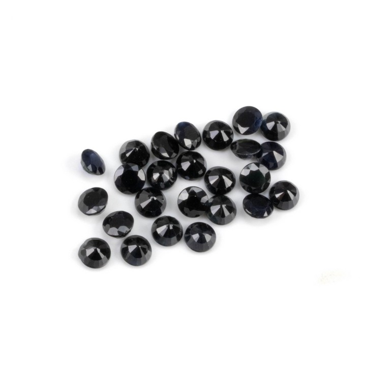 47.48ct Sapphire Faceted Round-cut Parcel of Gemstones, 7mm