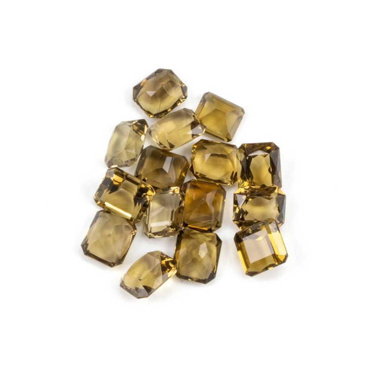 250.00ct Citrine Faceted Octagon-cut Parcel of Gemstones, 12x10mm
