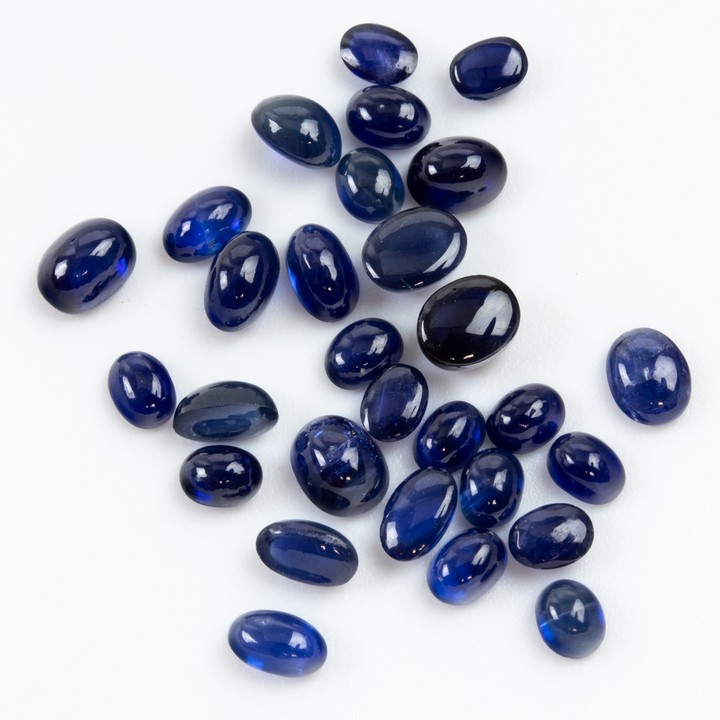 11.20ct Sapphire Cabochon Oval-cut Parcel of Gemstones, mixed