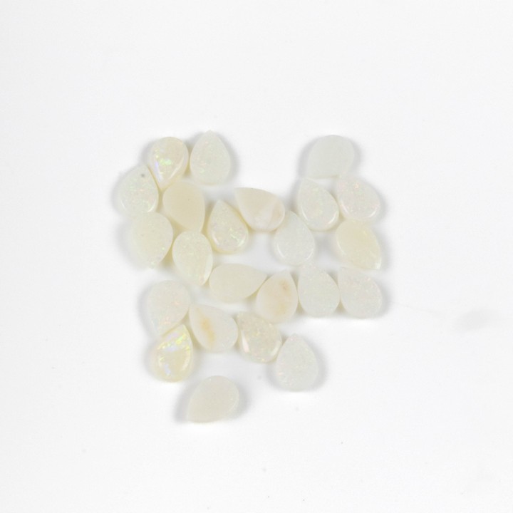 24.85ct Opal Cabochon Pear-cut Parcel of Gemstones, 10x7mm