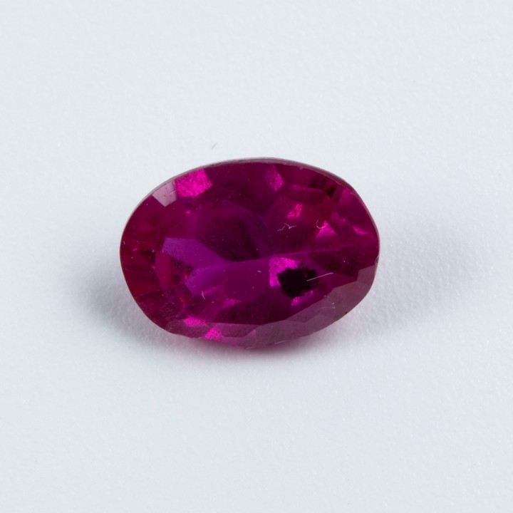 3.39ct Ruby Faceted Oval-cut Single Gemstone, 11x8.5mm