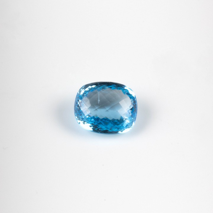 66.70ct Natural Blue Topaz Cushion-cut Single Gemstone, 25x21mm.  Auction Guide: £200-£300 (VAT Only Payable on Buyers Premium)