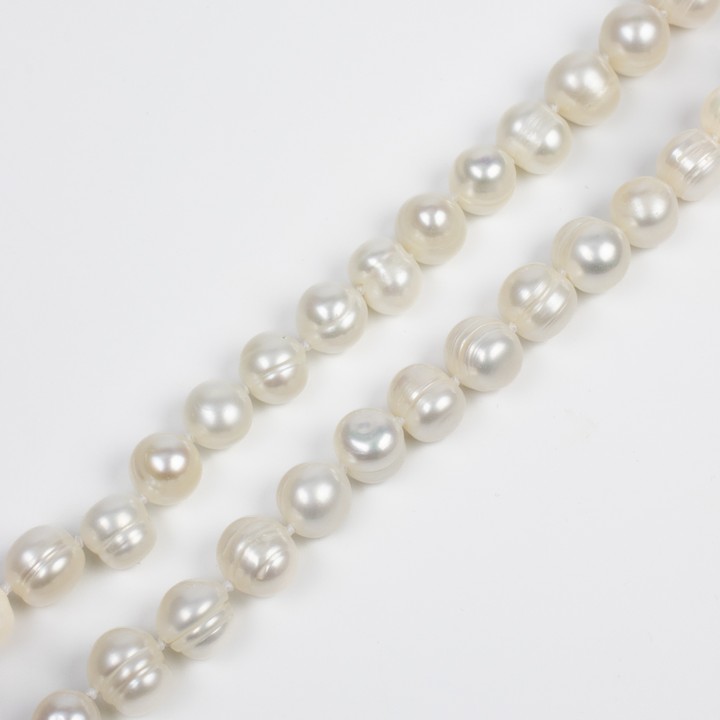 Copper Fastening Natural Freshwater Pearl Necklace, 42cm, 46.4g (VAT Only Payable on Buyers Premium)