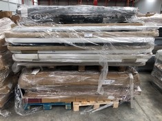 PALLET OF ASSORTED FURNITURE (MAY BE BROKEN OR INCOMPLETE) INCLUDING ELECTRIC BED BASE.