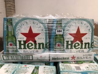4 X CASES OF HEINEKEN SILVER (2 X 12 X 330ML PER CASE) - TOTAL RRP £100 (PLEASE NOTE: 18+YEARS ONLY. STRICTLY NO COURIER REQUESTS. COLLECTIONS MONDAY 1ST APRIL - FRIDAY 5TH APRIL 2024 ONLY)