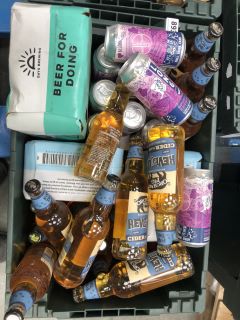 TOTE BOX OF APPROX 60 X ASSORTED DRINKS TO INCLUDE ORCHARD PIG, DAYS, LONGSHOT AND TYRIS (TOTE NOT INCLUDED. PLEASE NOTE: 18+YEARS ONLY. STRICTLY NO COURIER REQUESTS. COLLECTIONS MONDAY 1ST APRIL - F
