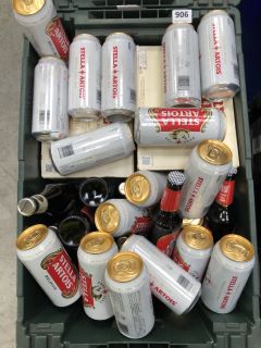 BOX OF APPROX 60 X ASSORTED LAGERS TO INCLUDE STELLA ARTOIS, MADRI, BIRRA MORETTI AND MENABREA (TOTE NOT INCLUDED. PLEASE NOTE: 18+YEARS ONLY. STRICTLY NO COURIER REQUESTS. COLLECTIONS MONDAY 1ST APR